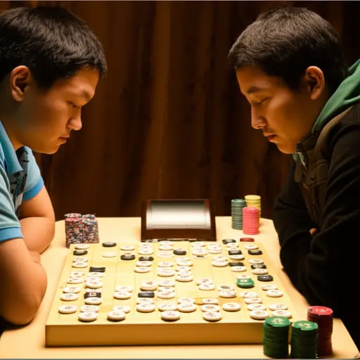 在象棋比赛中，他们设置了一个赌局来增加刺激性。