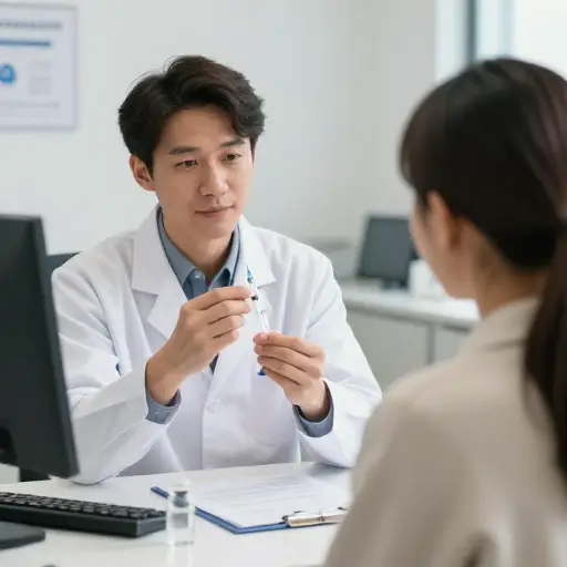 医生建议我在前往那个地区之前接种疫苗。