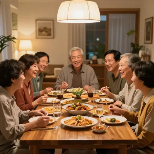 家庭聚会可以给个人带来温暖感、归属感和一体感。