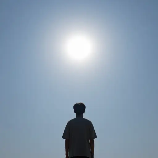 在正午时分，太阳达到了它在天空中的最高点。