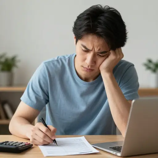 他需要付清他的信用卡债务。