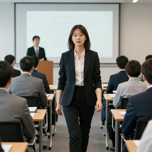 她被朋友拖去参加一个政治会议。
