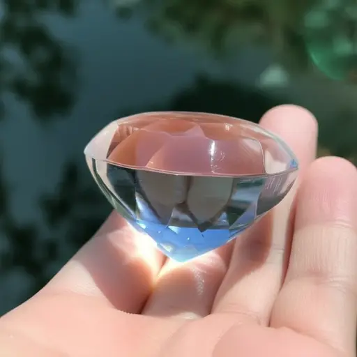 这块水晶是我见过最清澈的。