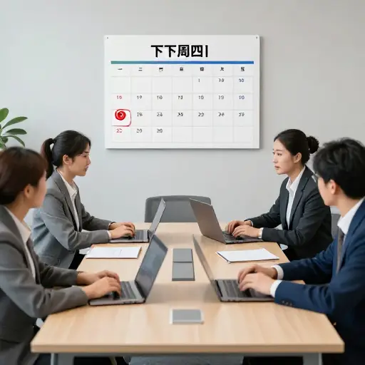 我们的下一次团队会议定于下下个周四。