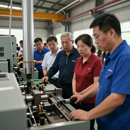 参观工厂让我们对生产过程有了大致的了解。