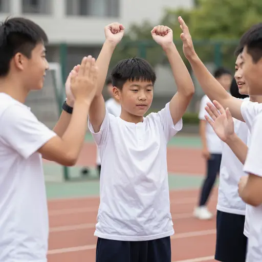 他连续赢了三次。