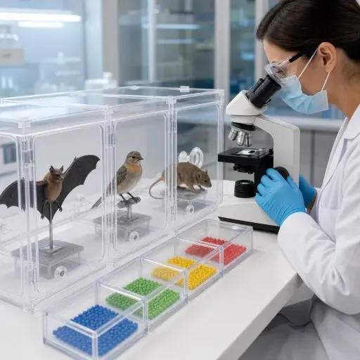 科学家调查病毒如何在不同物种间传播。