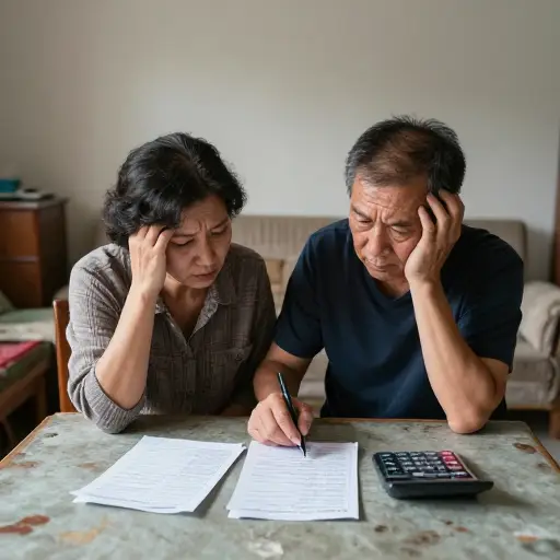 他们的生活是一场严重的财务斗争。