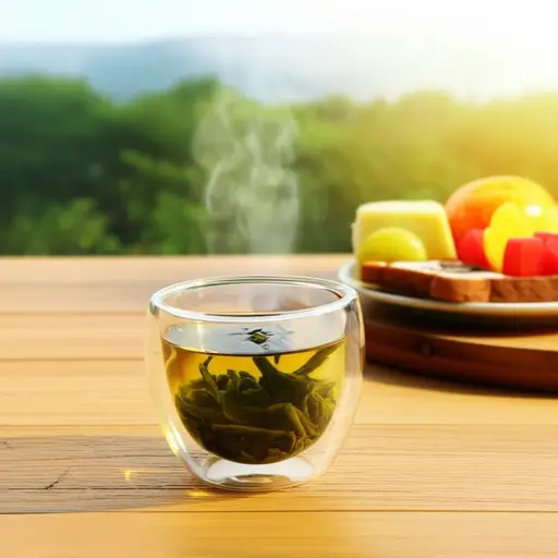 我喜欢以一杯香气浓郁的珠茶绿茶开始我的一天。