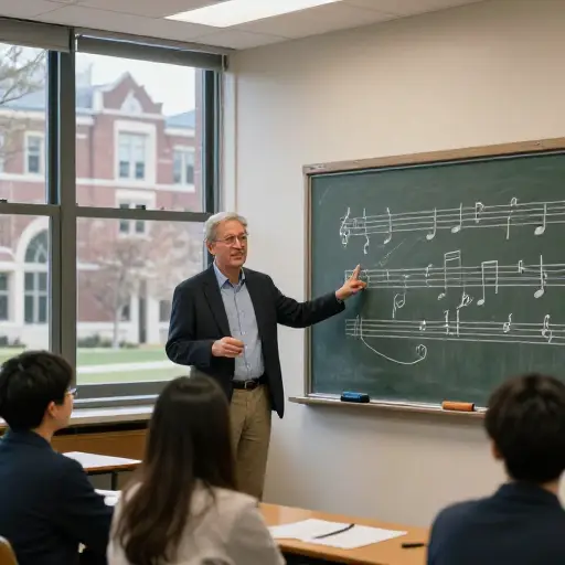 他在耶鲁大学教授作曲。