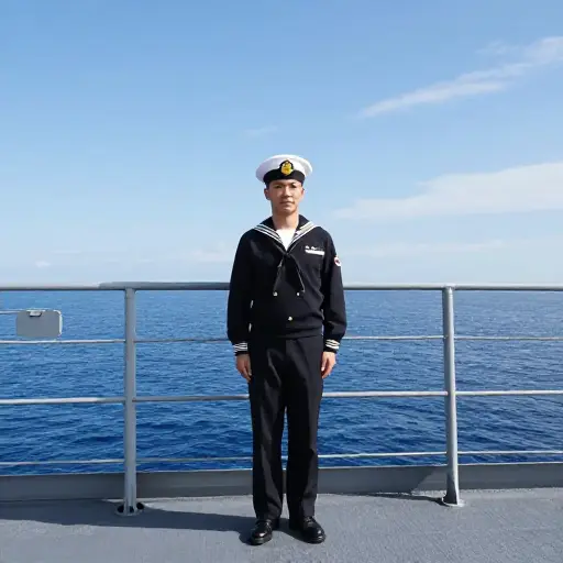 他是一名海军指挥官。