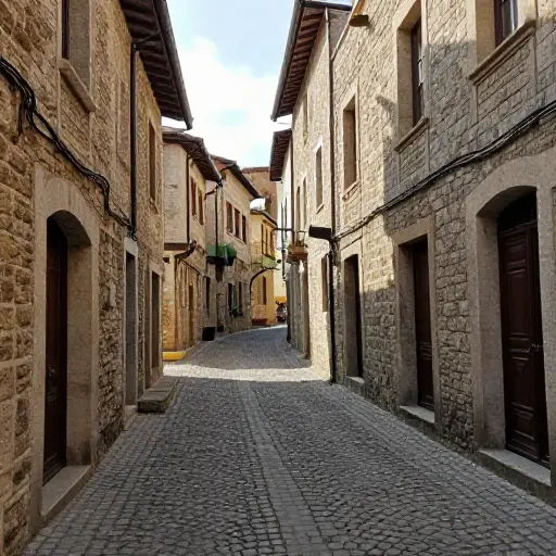 这座古城有着风景如画的狭窄街道。