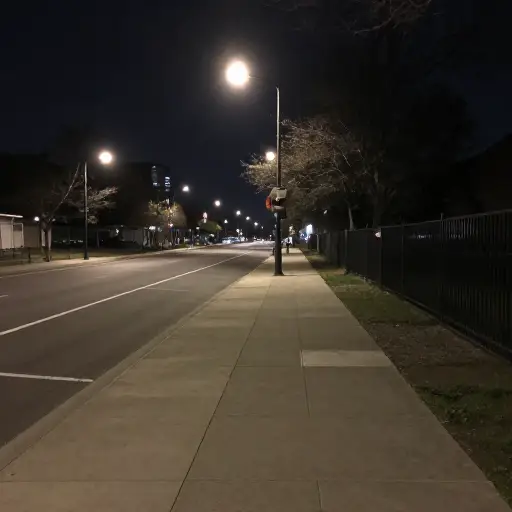 在市区内部，街道在晚上可能很危险。