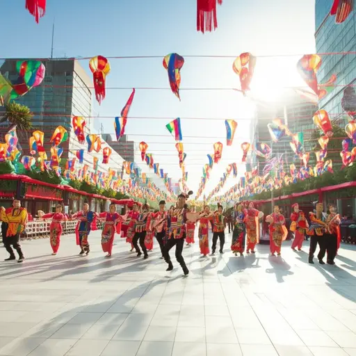 这个节日是为了庆祝该地区不同民族的文化多样性。