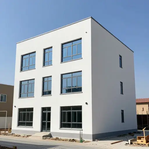 翻修工程完成后，这栋建筑看起来焕然一新。