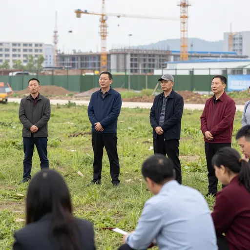 环保活动家发起了一场激烈的抗议，反对新建工业园区。