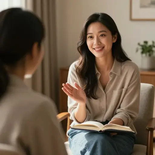 她给我讲了一个寓意明确的故事。