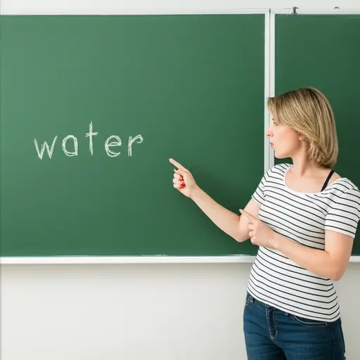在美式英语中，单词'water'中的't'经常发成闪音。