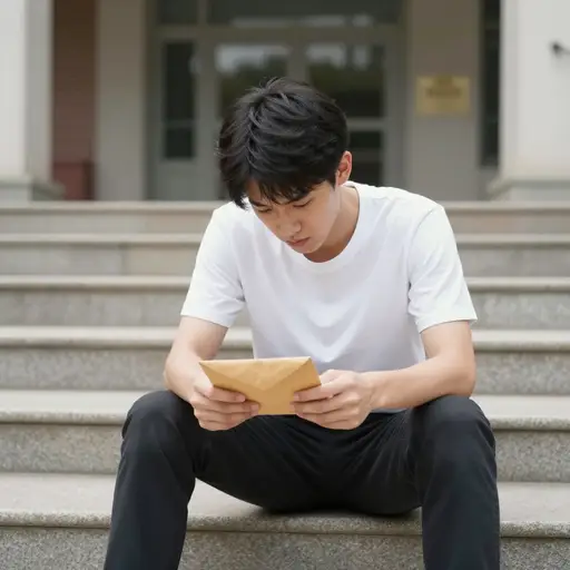 大学因为成绩低拒绝了他的申请。