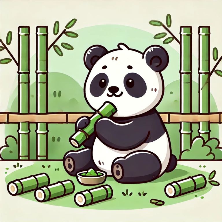 这是一只熊猫。