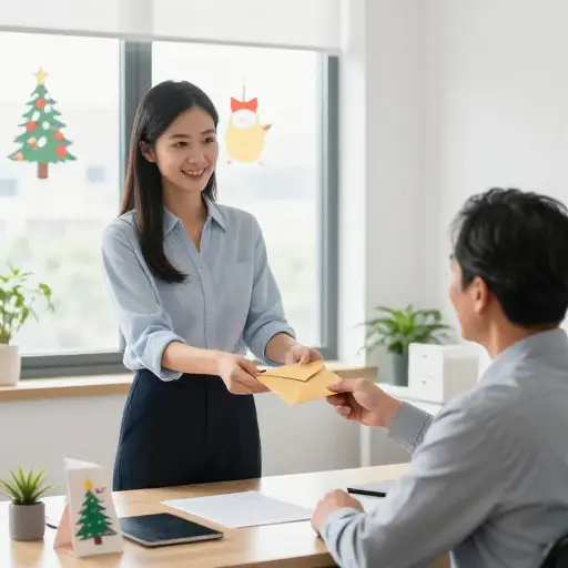 劳拉走进老板的办公室，祝他圣诞快乐，然后辞职了。