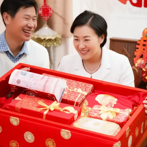 她的父母准备了一笔丰厚的嫁妆作为结婚礼物。