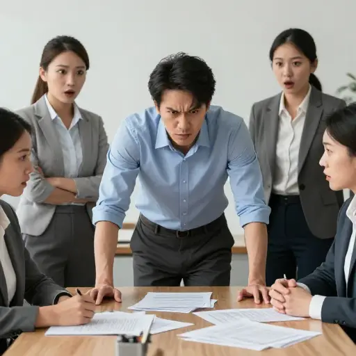 他因为最小的错误而大发雷霆。