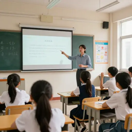 这位老师变换他的教学方法以保持学生的参与度。