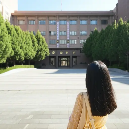 她梦想进入这所大学的法学院深造。