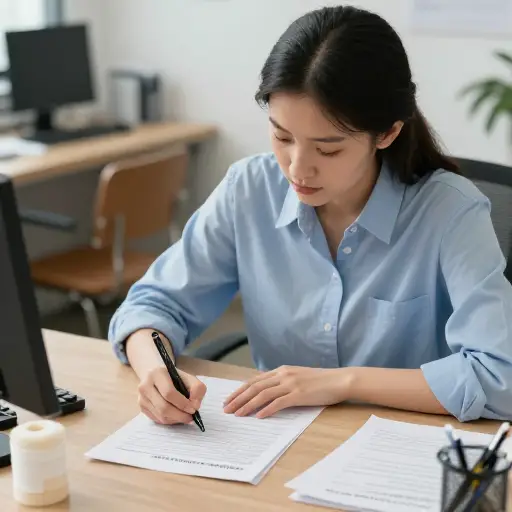 受伤后，她提交了一份赔偿索赔。