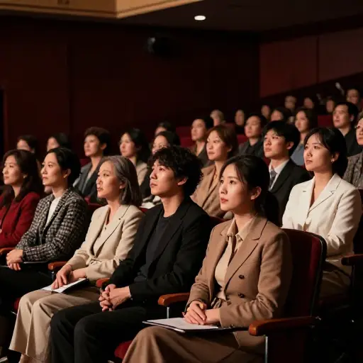 在整个演出期间，观众们都入迷了。