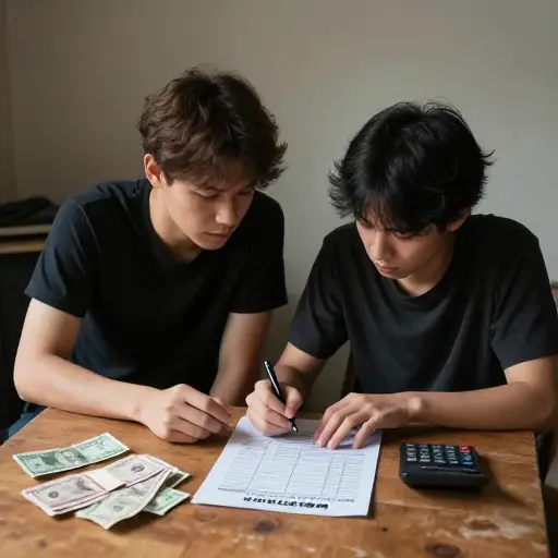 他们设法靠兼职工作的微薄薪水生活。