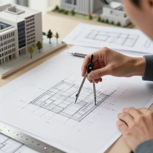 建筑师需要精通几何学原理来设计复杂的建筑结构。