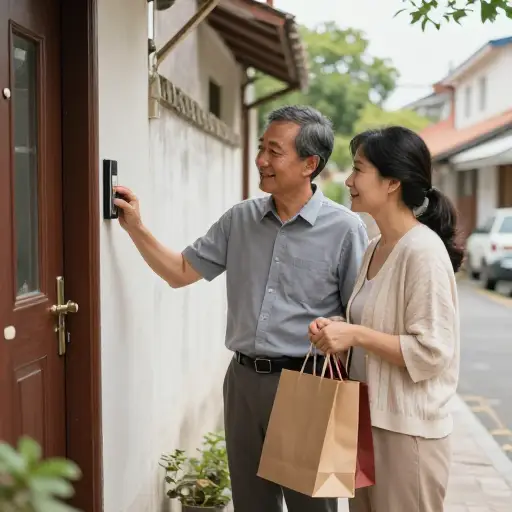 下午，他和妻子一起去拜访他们的朋友。
