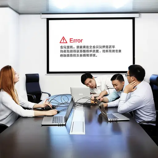 我们的会议因为技术问题出现了一些小插曲。