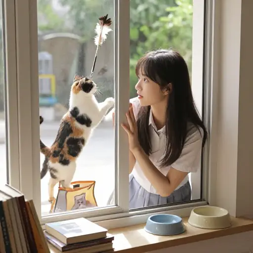 她想养一只猫。