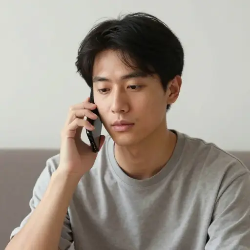 有个陌生人打来电话，说是你妈妈的一个朋友。