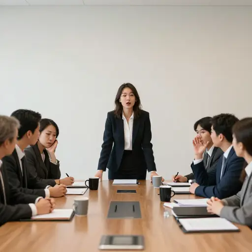 每次开会她都说不完一句话，总有人不停地打断。