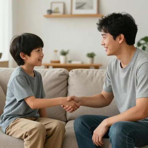 我和父亲最终同意解决我们的分歧。