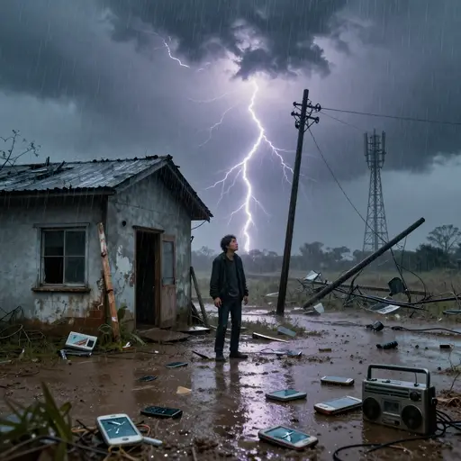 暴风雨期间，他们没有任何通讯手段。