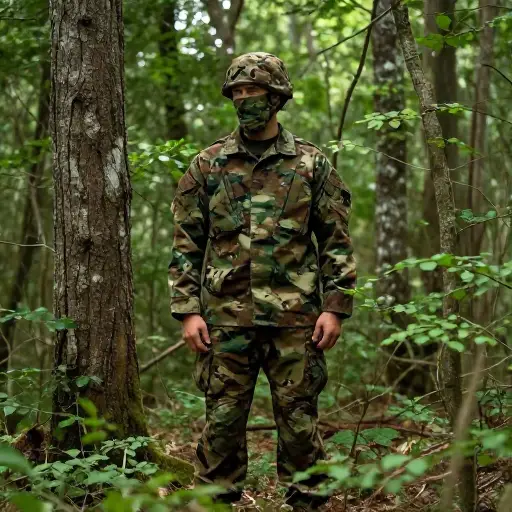 新的迷彩服使士兵在森林中隐形。