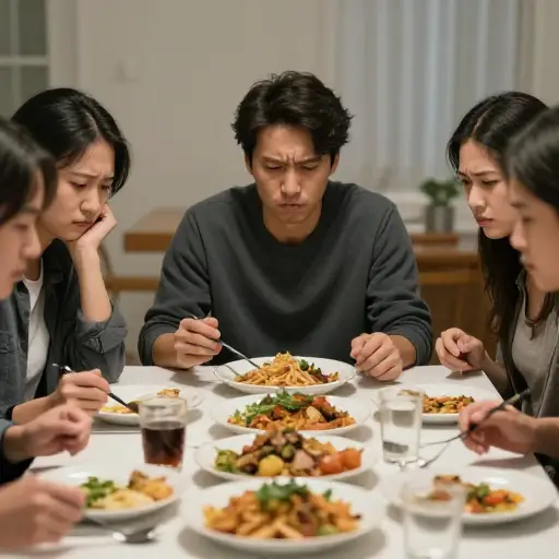 食物太差劲了，我们没法吃。