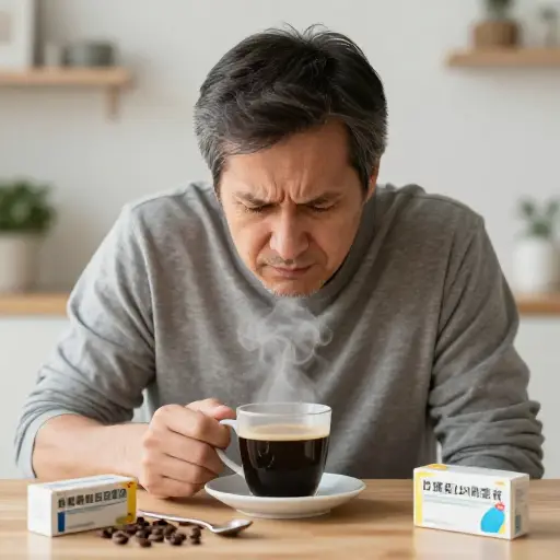 感冒后，他暂时失去了嗅觉。