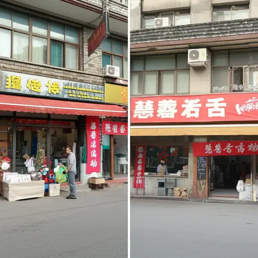 许多当地企业都参与了这次慈善活动。