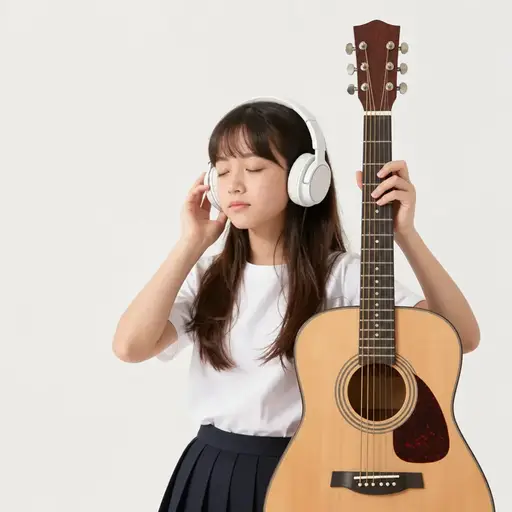 她喜欢音乐。