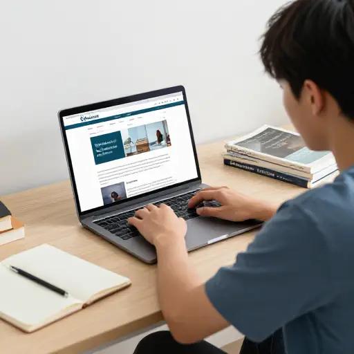 我用网络浏览器来为我的学校项目研究课题。