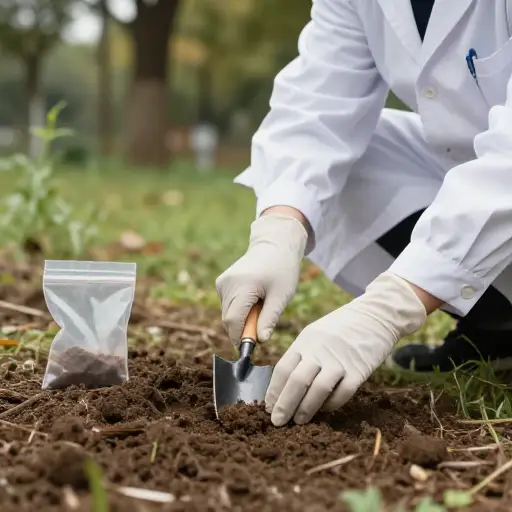 科学家需要一份土壤样本以研究环境。