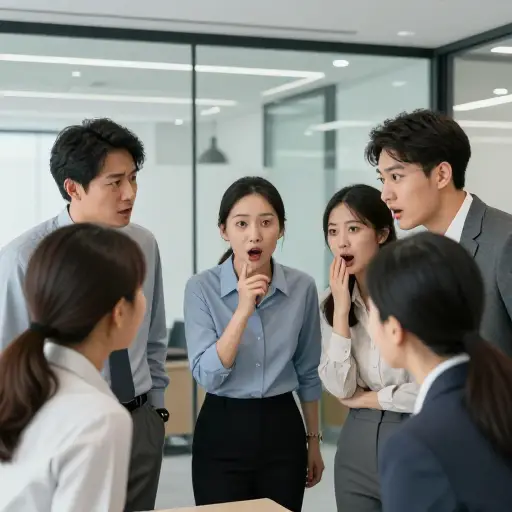 办公室里流传着一个谣言，说经理要离职了。