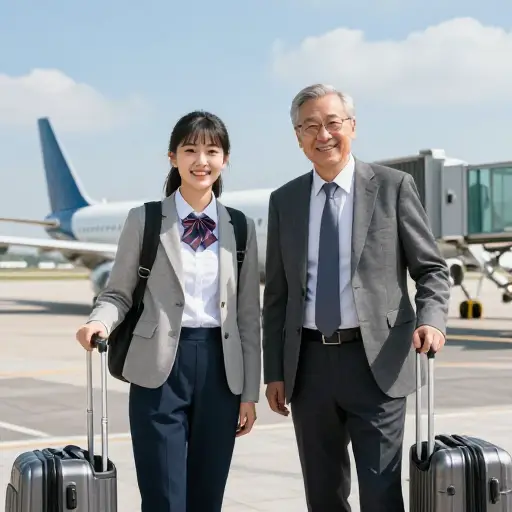 去年，我被授予了一次出国旅行的机会，与我们大学最杰出的教授之一同行。