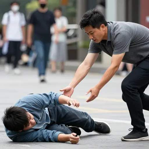 他迅速的行动无疑救了我的命。